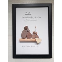 Familienstammbaum Steinbild Dina4 Personalisierbar , Geschenk von Windelzwerg