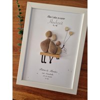 Geschenk Zur Hochzeit, Hochzeitsgeschenk, Jahrestag, Brautpaar, Steinbild Dina4 Personalisierbar Geschenk Zur Hochzeit, Hochzeitsgeschenk, Jahrestag, Brautpaar, Steinbild Dina4 Personalisierbar von Windelzwerg