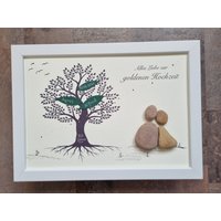 Goldene Hochzeit, 50 Jahre, Brautpaar, Dina4, Hochzeitsgeschenk, Geschenk Goldhochzeit, 50. Hochzeitstag, Jahrestag von Windelzwerg