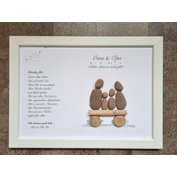 Oma, Opa, Beste Großeltern, Bester Danke Danke Geschenk Für Mama, Papa, Din A4 Personalisierbar, Steinbild von Windelzwerg