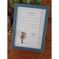 Taufe, Baby, Zur Geschenk, Taufgeschenk, Paten, Geschenk Dina4, Personalisierbar, Steinbild von Windelzwerg