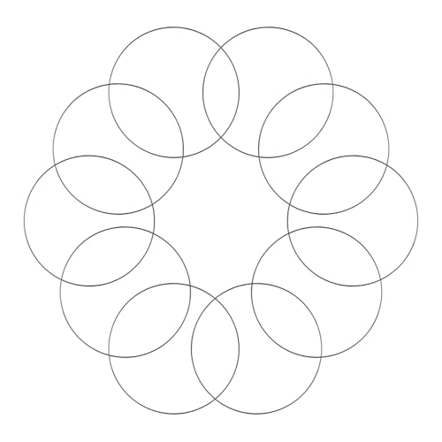 Windfromort 10 Stück Metallringe zum Basteln - 30 cm - Metallring für DIY, Dekoringe zum Hängen - Deko Ringe zum Aufhängen für Traumfänger, Hochzeitskranz, Drahtdurchmesser 3mm von Windfromort