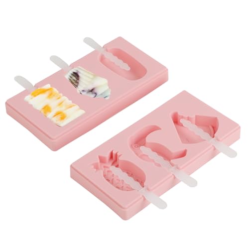 Silikon Eisformchen - 2 Stück Eis am Stiel Formen - Eisformen BPA Frei Antihatend und Langlebig, Ideal fur DlY-Eiscreme, Saft- und Joahurt-Eis zu Hause Silikon Eisformchen - 2 Stück Eis am Stiel Formen - Eisformen BPA Frei Antihatend und Langlebig, Ideal fur DlY-Eiscreme, Saft- und Joahurt-Eis zu Hause von Windfromort