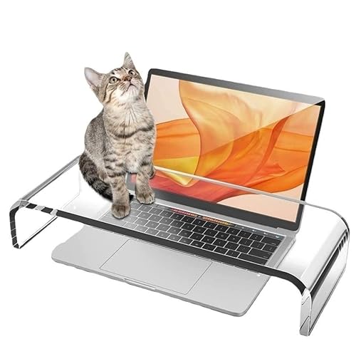 Windfromort Acryl Monitorständer - Bildschirmerhöhung aus Acryl - Schreibtisch Monitor Stand - Monitor Riser für Laptop - Notebook - PC - Computer - Transparent - 40.6 x 19 x 10cm Windfromort Acryl Monitorständer - Bildschirmerhöhung aus Acryl - Schreibtisch Monitor Stand - Monitor Riser für Laptop - Notebook - PC - Computer - Transparent - 40.6 x 19 x 10cm von Windfromort