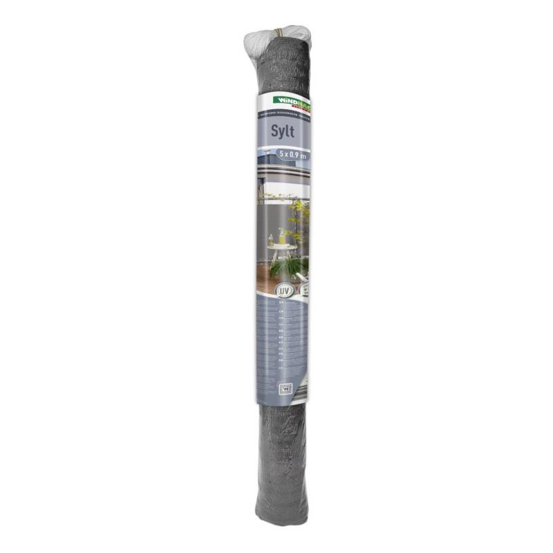 Windhager Balkonsichtschutz Sylt 0,9 x 5 m uni-grau von Windhager