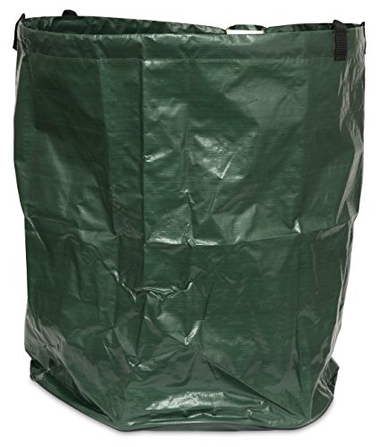 Gartenbag 80 L, Gartensack, Gartentasche, Gartenabfallsack, Laubsack faltbar platzsparend, grün, 200 g/m², Durchmesser 45 x 50 cm, 06779 von Windhager