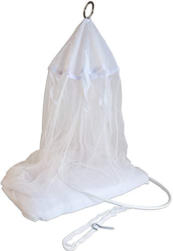 Windhager Insektenschutz PLUS Mosquito-Netz, Bett Baldachin gegen Mücken, Moskitonetz, 2,50 x 12,5 m, weiß, 03474 von Windhager