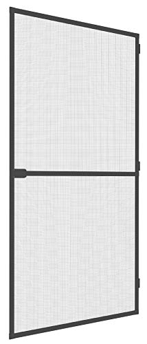 Mosquito Stop Insektenschutz-Tür, Insektenschutz Rahmentür, Fliegengittertür, Spannrahmen-Tür, individuell kürzbar, anthrazit, 100 x 210 cm, 23665 von Windhager