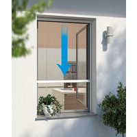 Powertec Alu-Insektenschutz Fenster Rollo 130 x 160, Weiss von Windhager