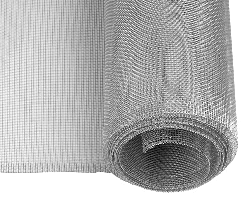 Windhager Aluminium Insektenschutz Fliegengitter Gewebe Alu-Gitter, ideal auch für Lichtschächte, robust, widerstandsfähig, zuverlässiger Schutz, 120 x 250 cm, 03623 von Windhager