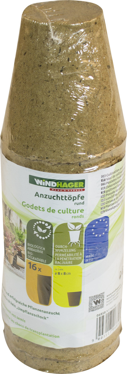 Windhager Anzuchttöpfe Ø 8 cm, 16 Stück von Windhager