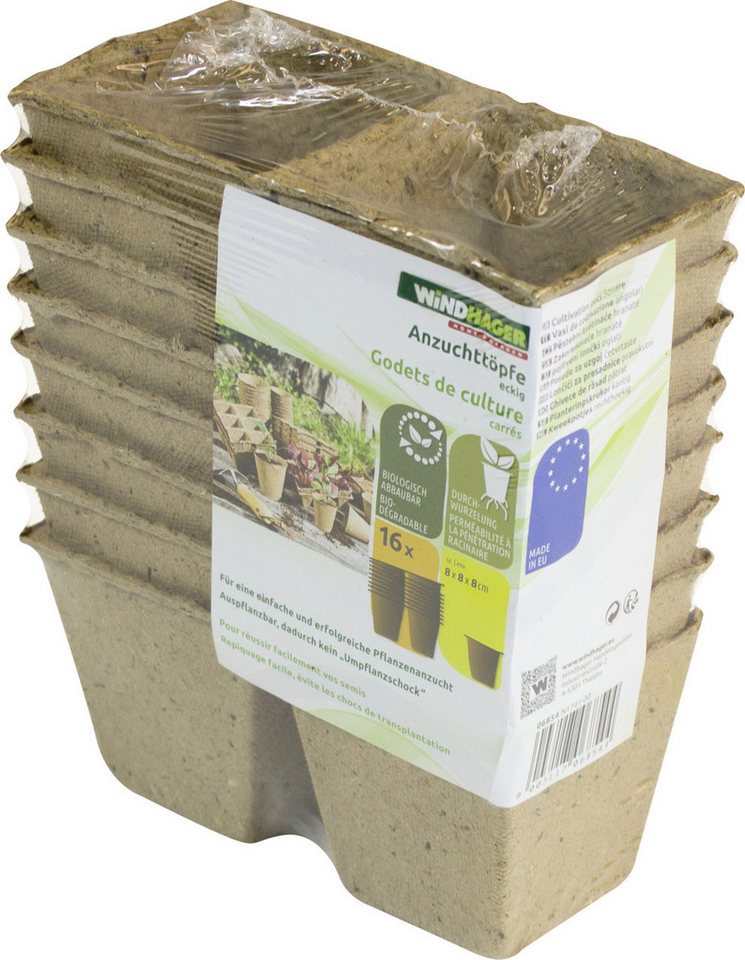 Windhager Anzuchttopf Windhager Anzuchttöpfe 16 x 7,5 cm, 16 Stück Windhager Anzuchttopf Windhager Anzuchttöpfe 16 x 7,5 cm, 16 Stück von Windhager