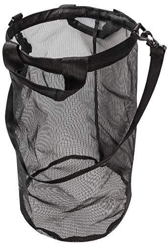 Windhager Erntetasche für Obst und Gemüse, Gartentasche, Hilfe zum Obst sammeln, Erntesack, Ø 26cm x 45cm, 06246, Schwarz von Windhager