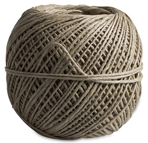 Windhager Flachs Gartenschnur, Bastelschnur, Kordel, Jute-Schnur, Jutegarn, Dekokordel, reines Naturprodukt, 80m x 1,5mm, 06105 von Windhager