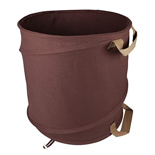 Windhager Gartenabfallsack Pop-Up CANVAS, Gartensack, Laubsack selbstaufstellend, Grünschnitt-Sack, Laubkorb, Springsack, 120L, Ø50 x 60cm, 07577 von Windhager