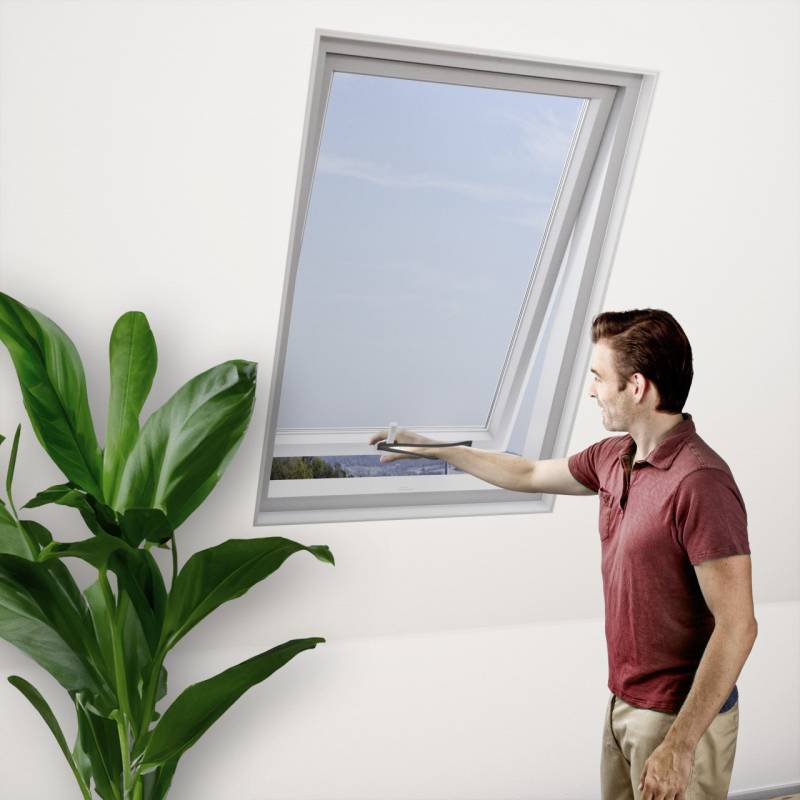 Windhager IS Fliegenschutzgitter Dachfenster 130 x 150 cm schwarz von Windhager