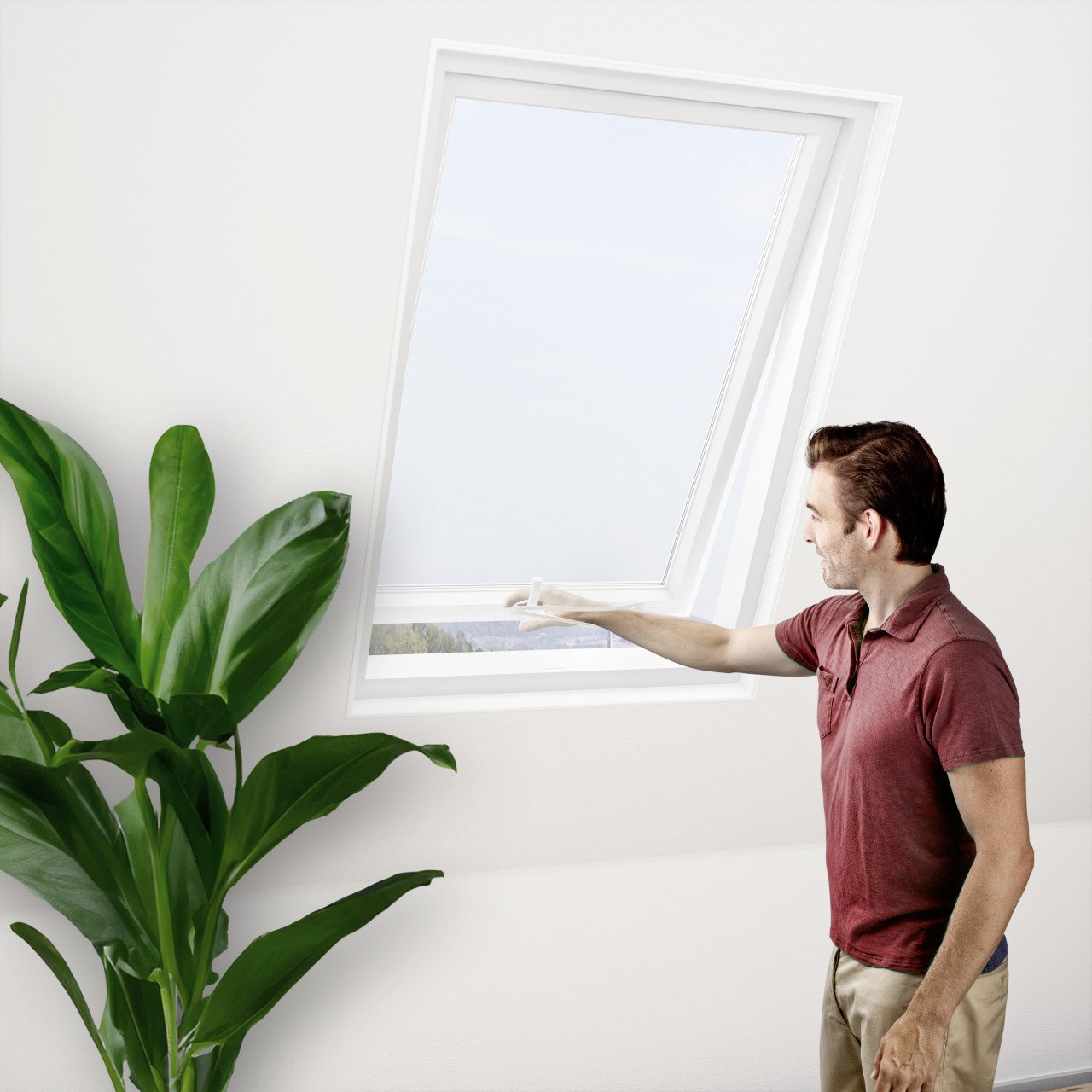 Windhager IS Fliegenschutzgitter Dachfenster 130 x 150 cm weiß von Windhager
