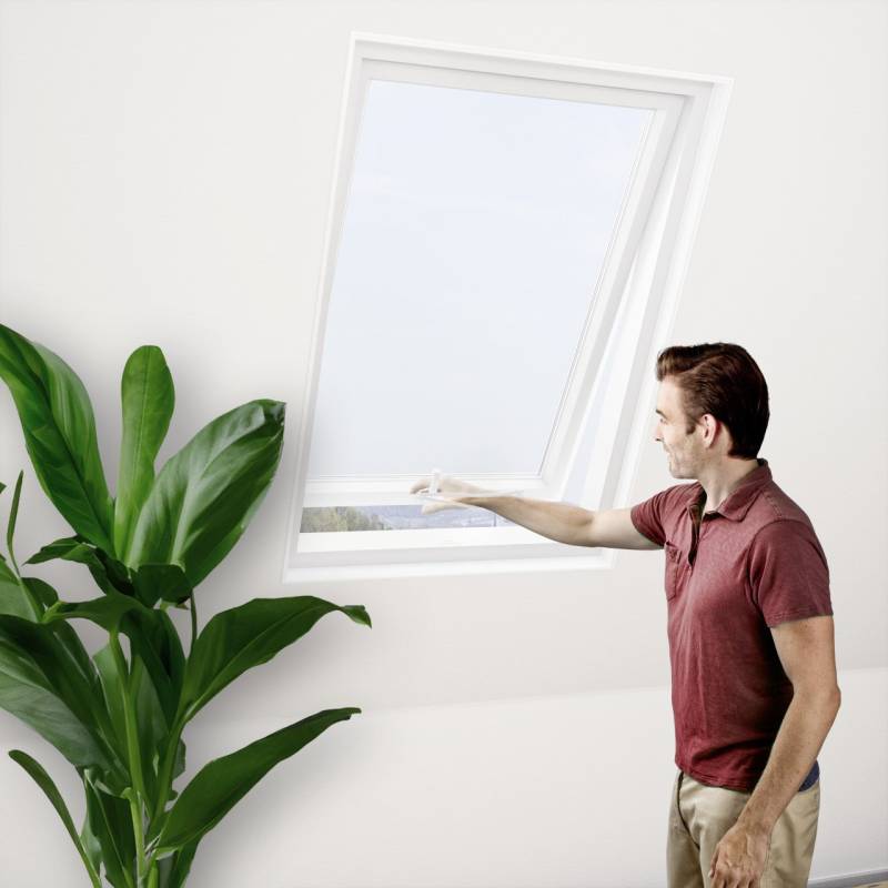 Windhager IS Fliegenschutzgitter Dachfenster 130 x 150 cm weiß von Windhager
