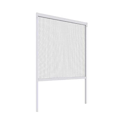 Windhager Insektenschutz Basic Rollofenster PVC, Insektenschutzrollo, Fliegengitterrollo, Selbstbausatz 130 x 160cm, weiß, 04503 von Windhager