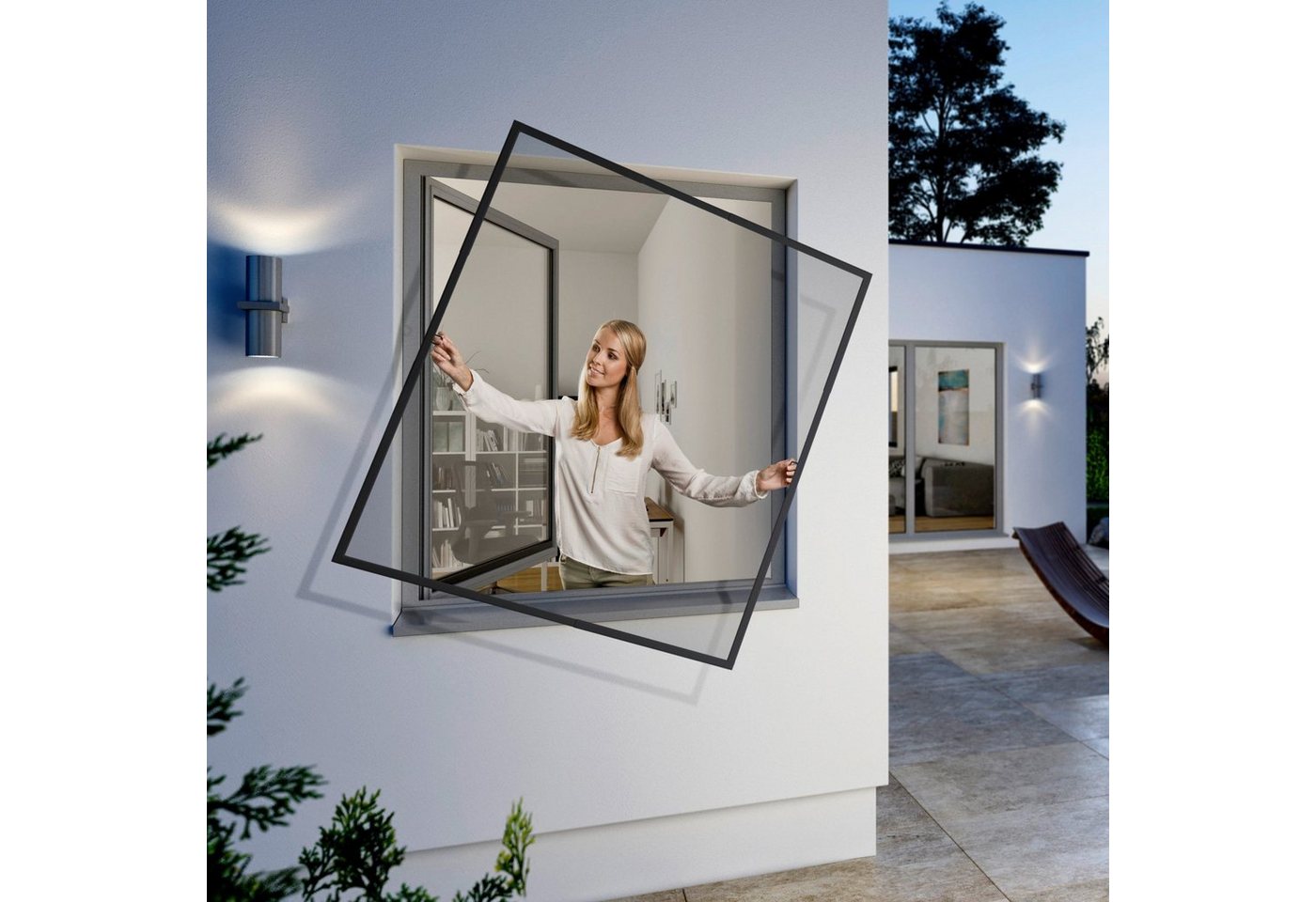 Windhager Insektenschutz-Fensterrahmen FlexiFit, BxH: 100x120 cm von Windhager