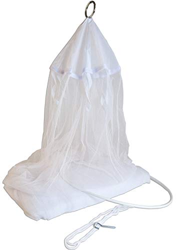 Windhager Insektenschutz PLUS Mosquito-Netz, Bett Baldachin gegen Mücken, Moskitonetz, 2,20 x 8,5 m, weiß, 03473 von Windhager