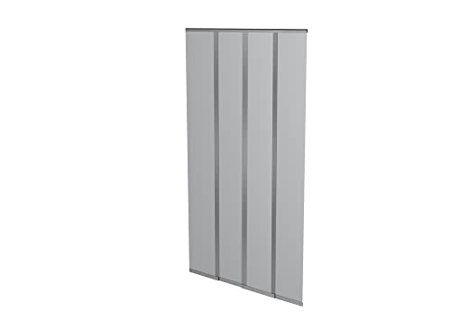 Windhager Insektenschutz PLUS Türvorhang Easy Lamellenvorhang Fliegengitter individuell kürzbar, 120 x 250 cm, anthrazit, 04315, Schwarz von Windhager