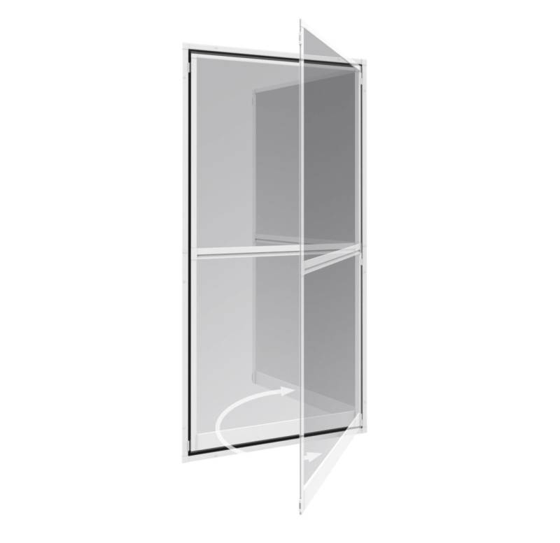 Windhager Fliegenschutz-Pendeltür 100 x 210 cm schwarz/weiß von Windhager