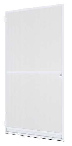 Windhager Insektenschutz Spannrahmen-Tür Expert Fliegengitter Alurahmen für Türen, Selbstbausatz 100 x 210 cm, weiß, 04330 von Windhager