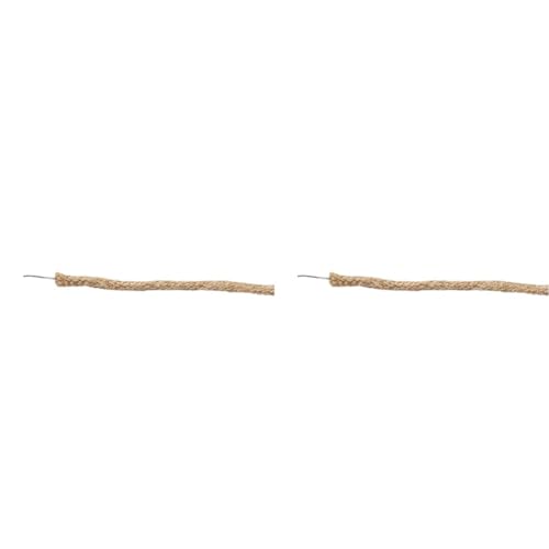 Windhager Jute-Bindedraht ÖKO, Wickeldraht, Blumendraht, Gartendraht, Basteldraht, Pflanzendraht, 10m x 3mm, 07477, Natur (Packung mit 2) von Windhager