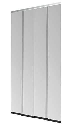 Windhager PLUS Fliegengitter Türvorhang COMFORT, Lamellenvorhang, Insektenschutz Vorhang, 120 x 250cm, Alu, 04550 von Windhager
