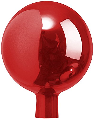 Windhager Rosenkugel, Gartenkugel, Sonnenfänger-Kugel, Glas-Deko für Garten und Terrasse, Winterfest, mundgeblasen, Rot, 12 cm, 07803 von Windhager