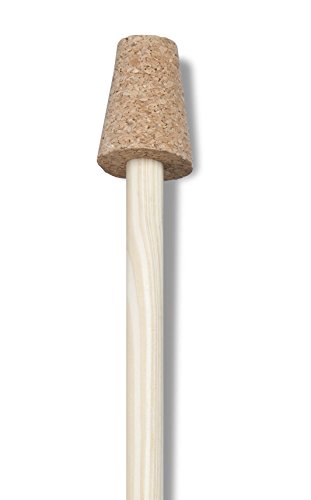 Windhager Rosenkugelstab mit Korkaufsatz, Holzstab für Gartenkugeln, für Rosenkugeln mit 12-16 cm, Natur, 150 x 2,4 cm, 07963 von Windhager