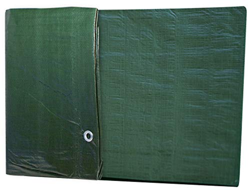 Windhager Schutzplane LIGHT, Holz-Schutzplane, Allzweckplane, Abdeckplane für Draußen, Gewebeplane, Grammatur 80 g/m², 3 x 5 m, 07039, Grün von Windhager