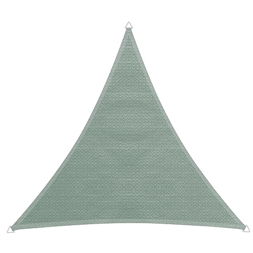 Windhager Sonnensegel Capri Dreieck 4 x 4 m (gleichschenkelig), Sonnenschutz für Garten & Terrasse, UV- und witterungsbeständig, Olive, 10765 von Windhager