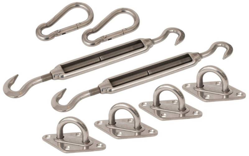 Windhager Seilspanngarnitur, Zubehör-Set zur Befestigung von Sonnensegeln von Windhager