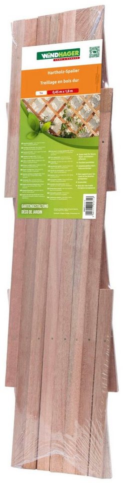 Windhager Sichtschutzelement, Holzspalier aus unbehandeltem Holz, L: 1,8 m von Windhager