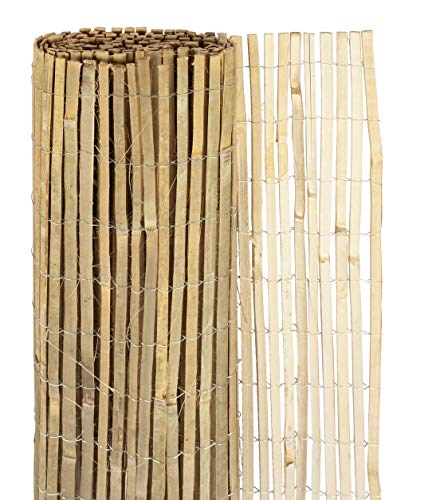 Windhager Sichtschutzmatte Mitake, Zaunmatte aus Bambus, Bambusmatte, Sichtschutz-Zaun aus naturbelassenen Bambus, Blickschutz, 100 x 300 cm, 06684 von Windhager