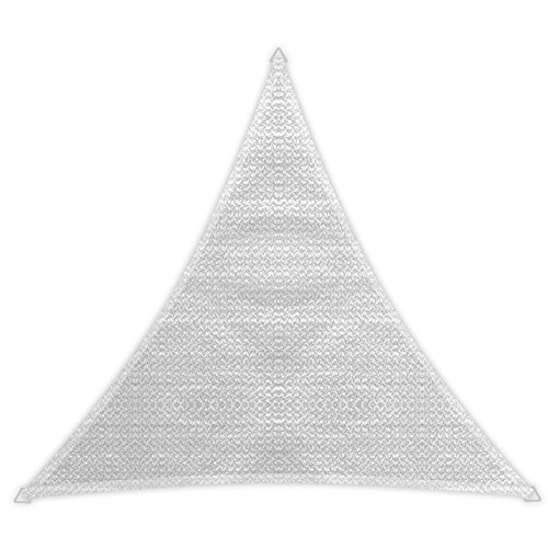 Windhager Sunsail Adria Dreieck Weiß, Sonnensegel, Sonnenschutz, UV-Schutz, witterungsbeständig und atmungsaktiv, 5 x 5 m (gleichschenkelig), 10977 von Windhager