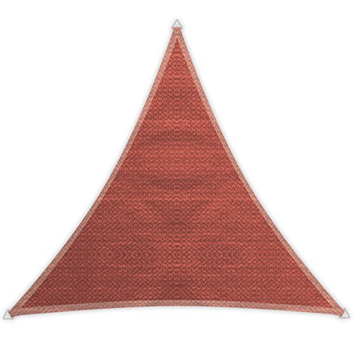 Windhager Sunsail Adria Dreieck Terracotta, Sonnensegel, Sonnenschutz, UV-Schutz, witterungsbeständig und atmungsaktiv, 5 x 5 m (gleichschenkelig), 10973 von Windhager