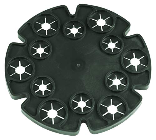 Windhager Stabverbinder Wigwam, Rankhilfe-Stabhalter Scheibe, Verbindungsring Pflanzstäbe, 2 Stück, grün von Windhager