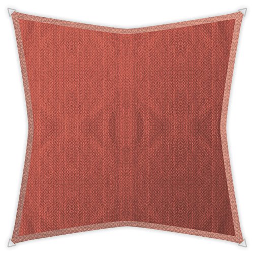 Windhager Sunsail Adria Quadrat Terracotta, Sonnensegel, Sonnenschutz, UV-Schutz, witterungsbeständig und atmungsaktiv, 3,6 x 3,6 m, 10972 von Windhager