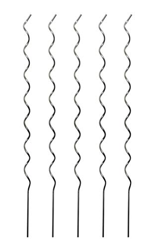 Windhager Tomatenspiralstab-SET Alu, Pflanzstäbe, Rankhilfe für Tomaten Pflanzen Sträucher, Aluminium, 5 Stück, 180cm Windhager Tomatenspiralstab-SET Alu, Pflanzstäbe, Rankhilfe für Tomaten Pflanzen Sträucher, Aluminium, 5 Stück, 180cm von Windhager