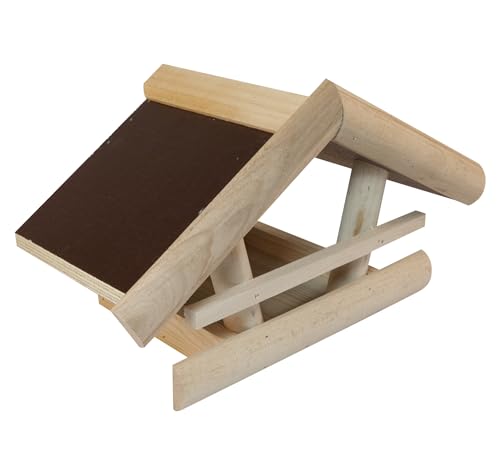 Windhager Vogelfutterhaus 'Großglockner', Vogelhaus, Futterhaus für Vögel, Vogelhäuschen, Vogelfutterstation zum Aufhängen, 06866, Holz von Windhager