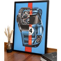 Rm 11-05 Ford Galaxy Poster, Uhr Druck, Horologie Kunst, Schlafzimmer Dekor, Valentinstag Geschenk Für Ihn, Geburtstagsgeschenk Ihn von WinditOnTheMove