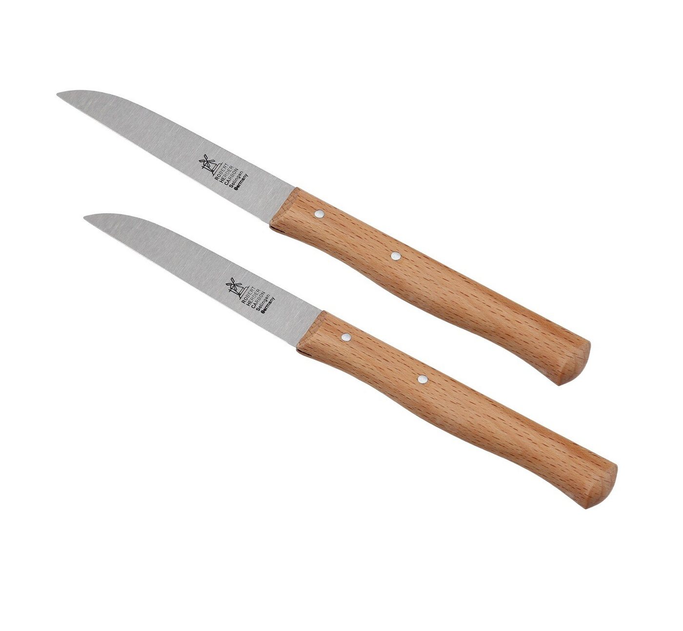 Windmühlenmesser Gemüsemesser Windmühlen Küchenmesser Buche 8,5 cm 2er Set von Windmühlenmesser