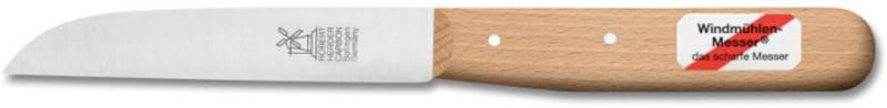 Windmühlenmesser Kochmesser Klassik, 10,4 cm Rotbuche, nicht rostfrei von Windmühlenmesser