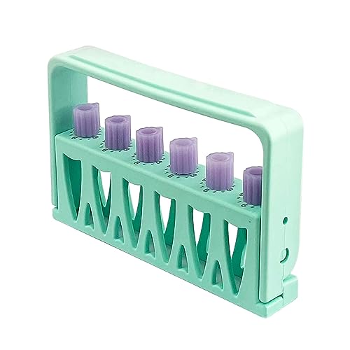 Windplusya Autoklavierbarer Endo-Feilenhalter-Spender, 6 Löcher Endo-Feilenhalter für endodontische Feilen-Organizer Endo-Box.-Green von Windplusya