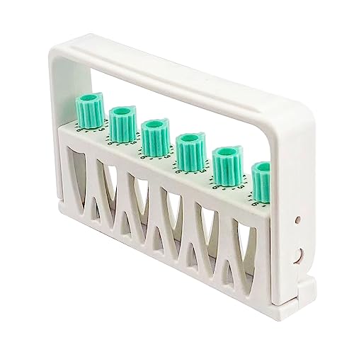 Windplusya Autoklavierbarer Endo-Feilenhalter-Spender, 6 Löcher Endo-Feilenhalter für endodontische Feilen-Organizer Endo-Box.-White von Windplusya