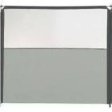 Preis FÜR 1 x Isabella Windschutz Flex ERWEITERUNG No 2 mit Fenster Oben/PVC - GRÖSSE 154 x 140 - GRAU - von Windschutz Erweiterung 2