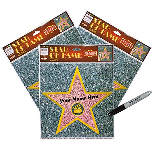 Windy City Novelties (12er-Pack) Personalisieren Sie Ihr eigenes Hollywood Stars of Fame Deko-Set von Windy City Novelties
